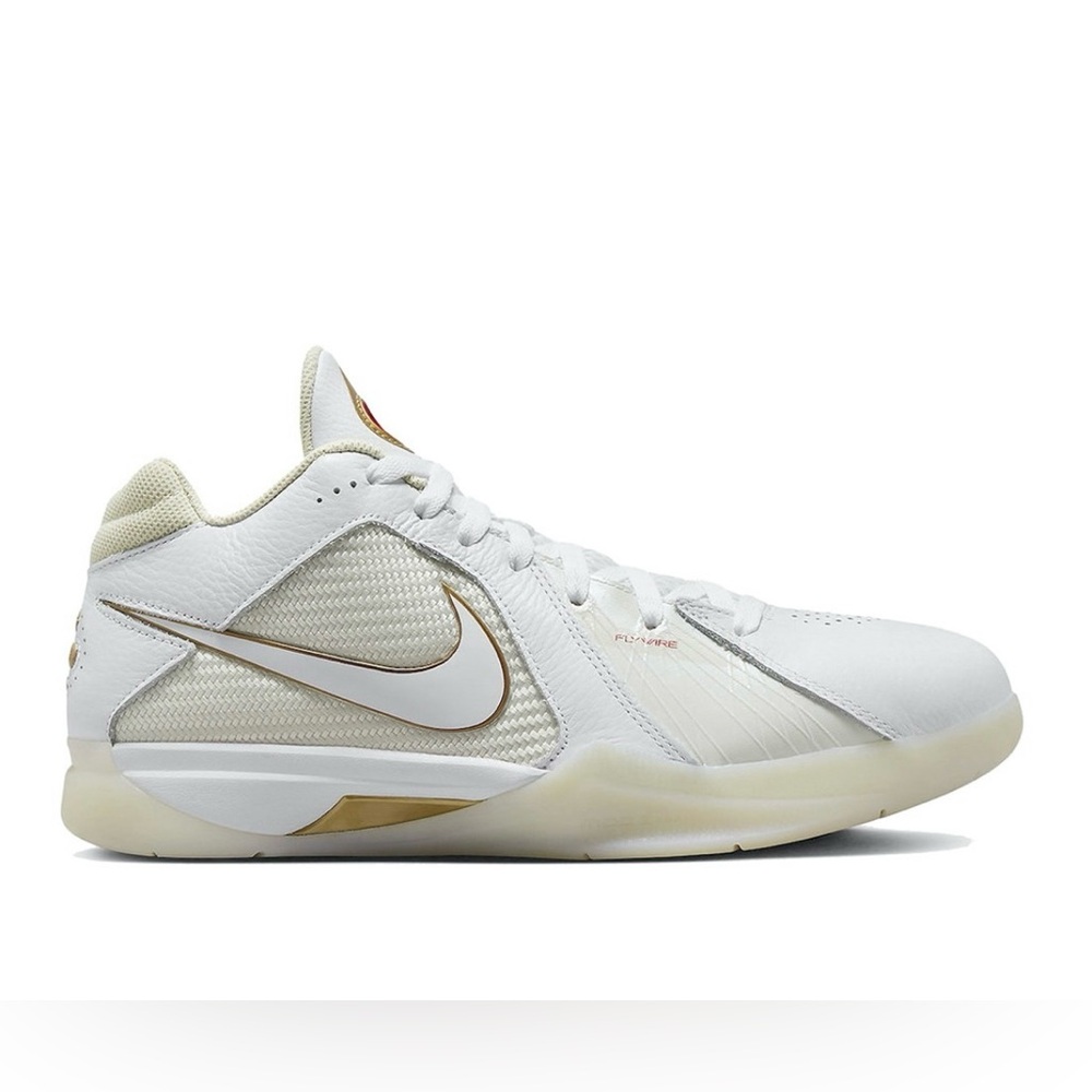 Nike Zoom KD 3 Retro White Metallic Gold